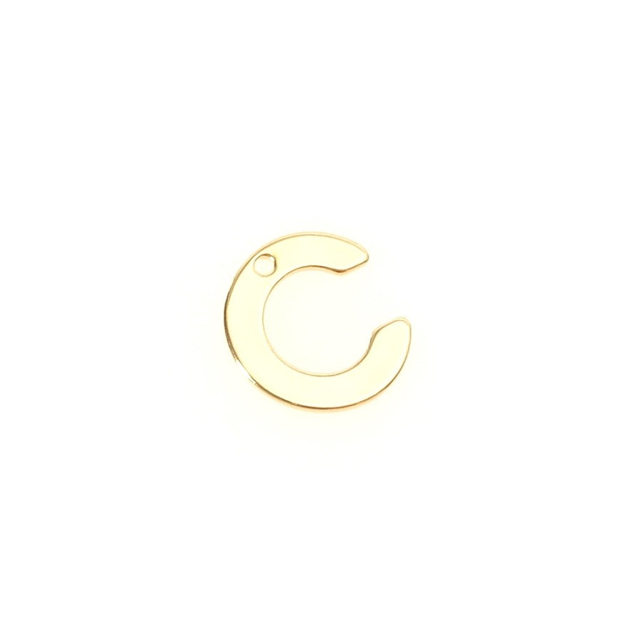 Pendentif Lettre C en acier inoxydable 304 Doré 18K