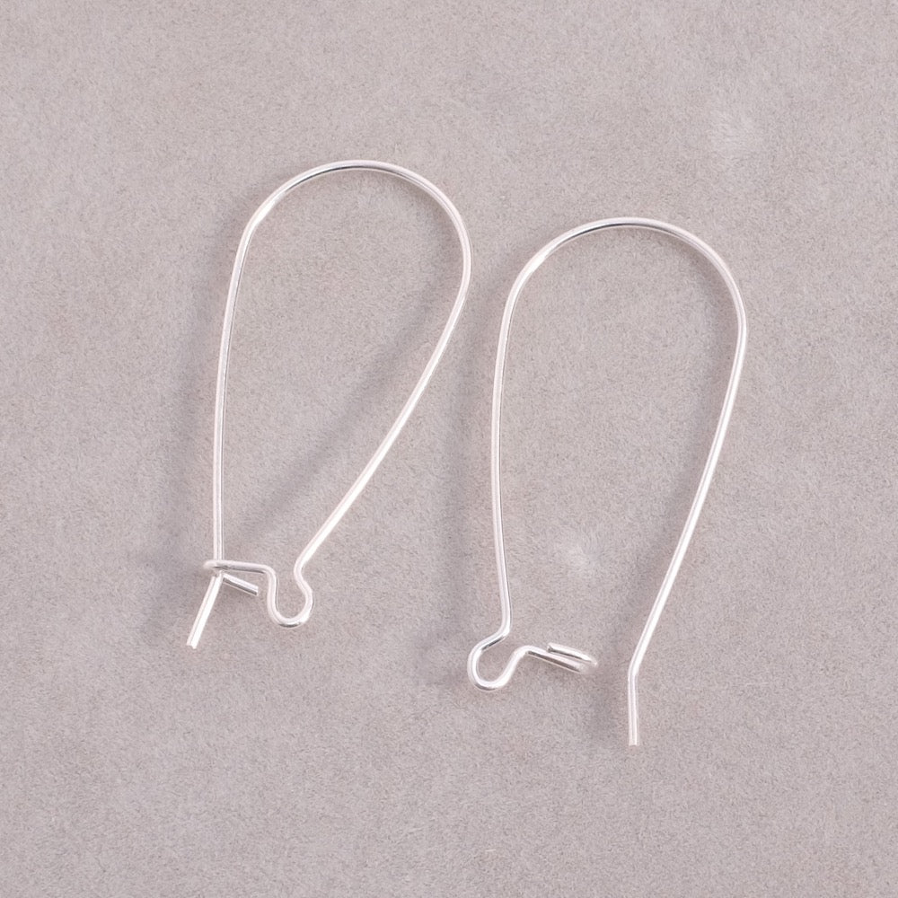 Boucles d'oreilles Dormeuses en laiton Argenté 925 Premium, la paire