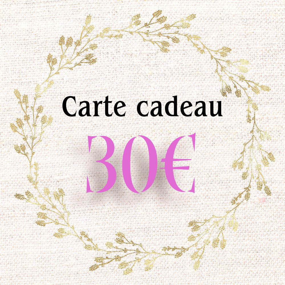 30€ - La Carte Cadeaux Perles Corner