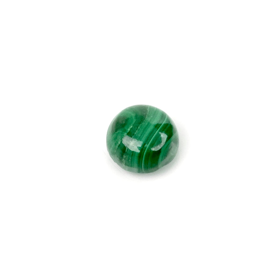 Cabochon pierre naturelle rond 7mm Malachite