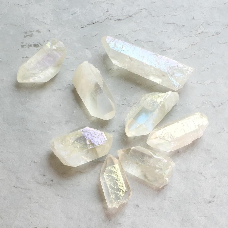 Pointe de Angel Aura Quartz Cristal - Pure Minéral