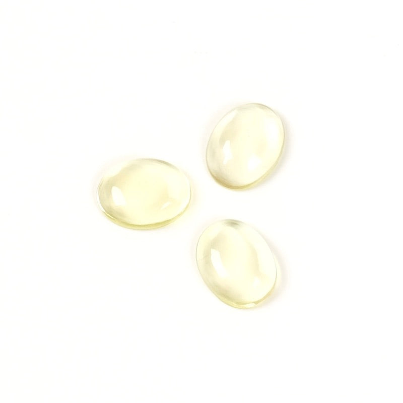 Cabochon pierre naturelle Ovale 6 x 8mm Lemon green gold