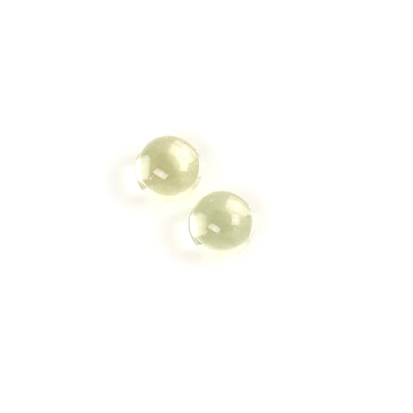 2 Cabochons de pierre naturelle Rond 4mm Lemon Green gold