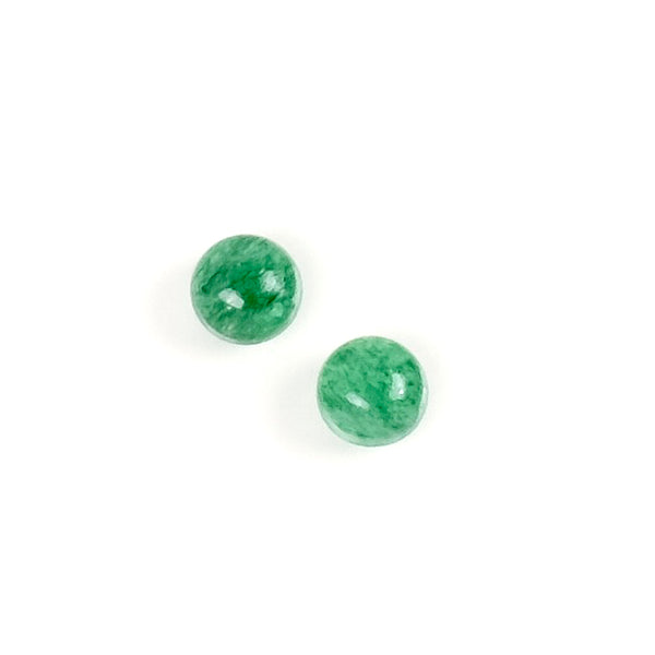 2 Cabochons de pierre naturelle Rond 4mm Aventurine