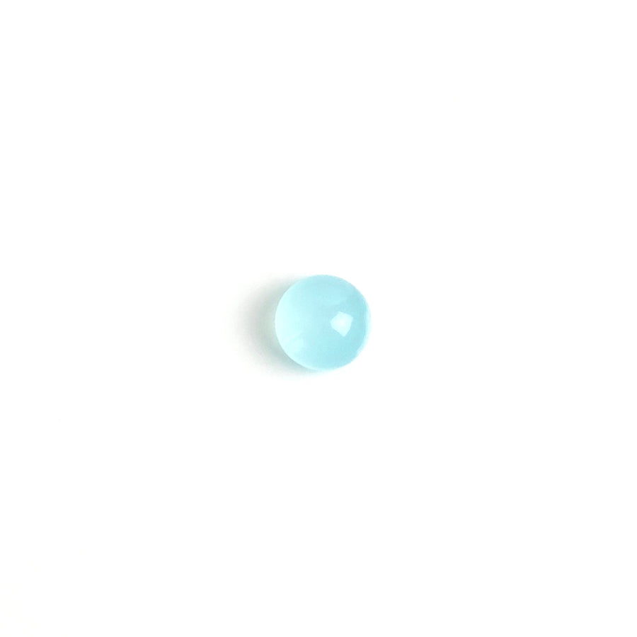 Cabochon pierre naturelle Rond 6mm Calcédoine Aqua