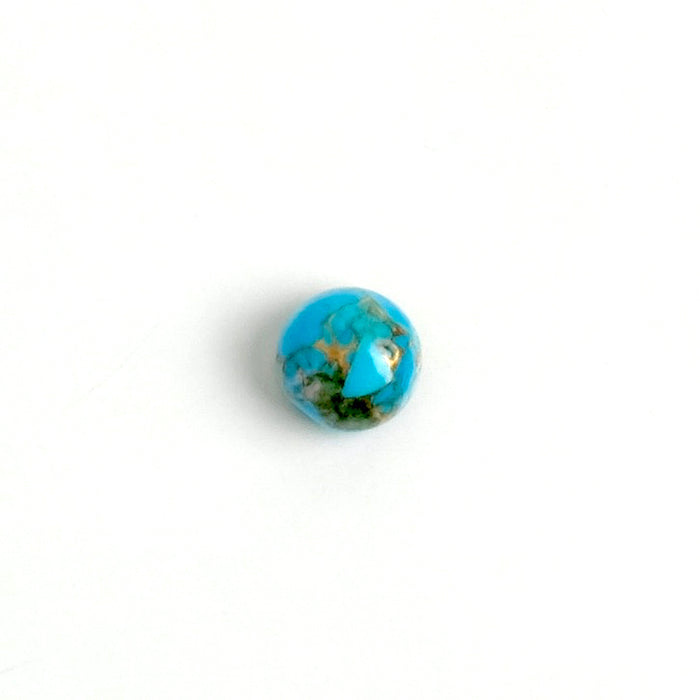 Cabochon pierre naturelle Rond 6mm Turquoise cuivrée