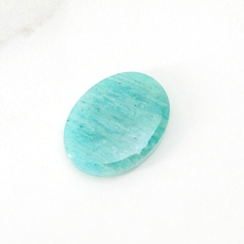 Pendentif Galet en  pierre naturelle 15 x 20mm Amazonite