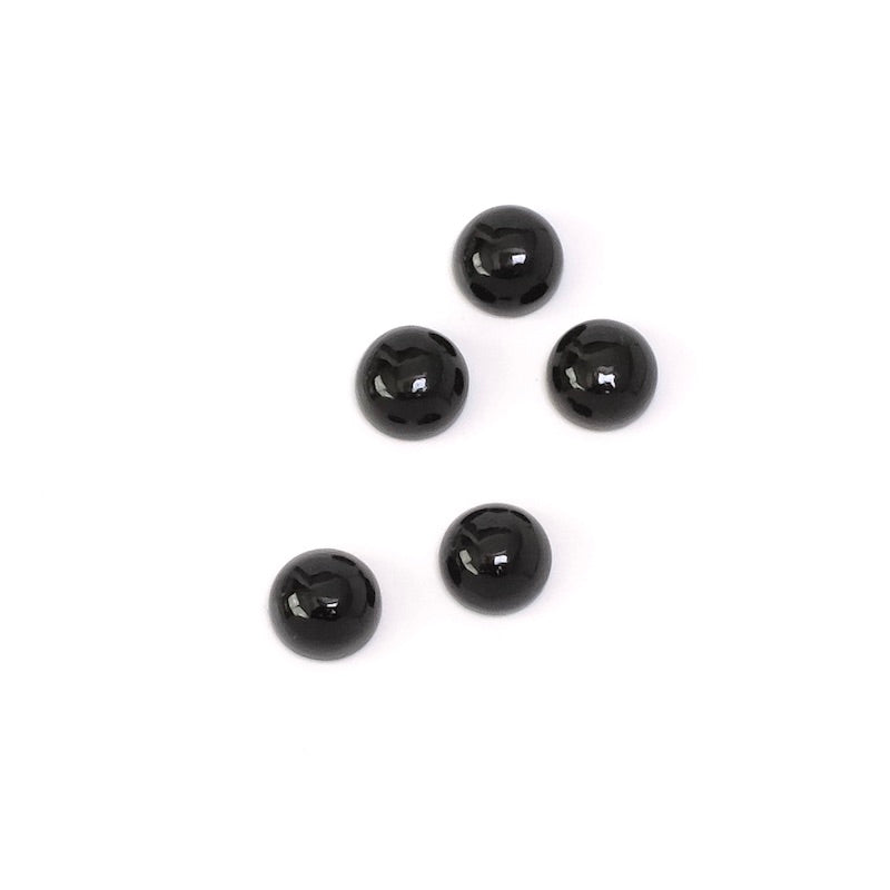 Cabochon pierre naturelle 6mm Obsidienne