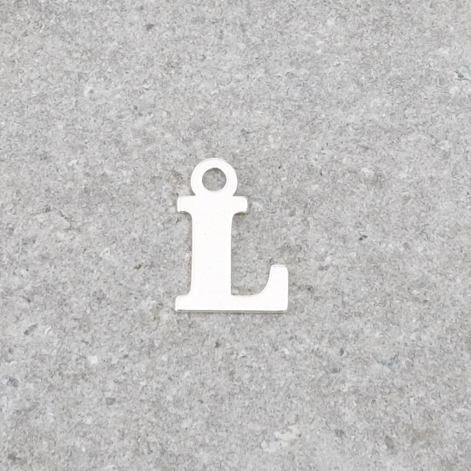 Pendentif lettre L en argent 925