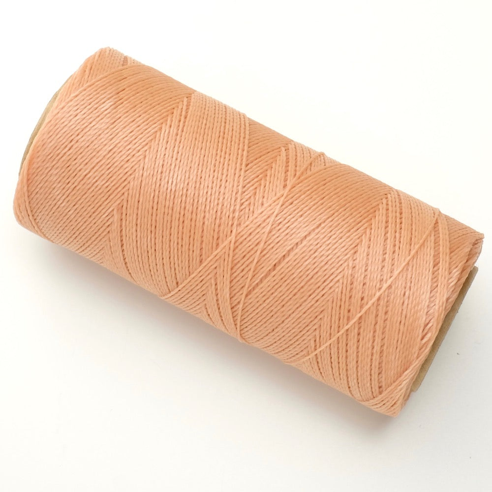 Bobine de fil ciré Linhasita 0,5mm pour micro macramé - Nude