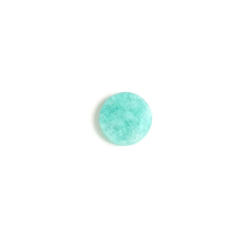 Cabochon pierre naturelle plat 8mm Amazonite