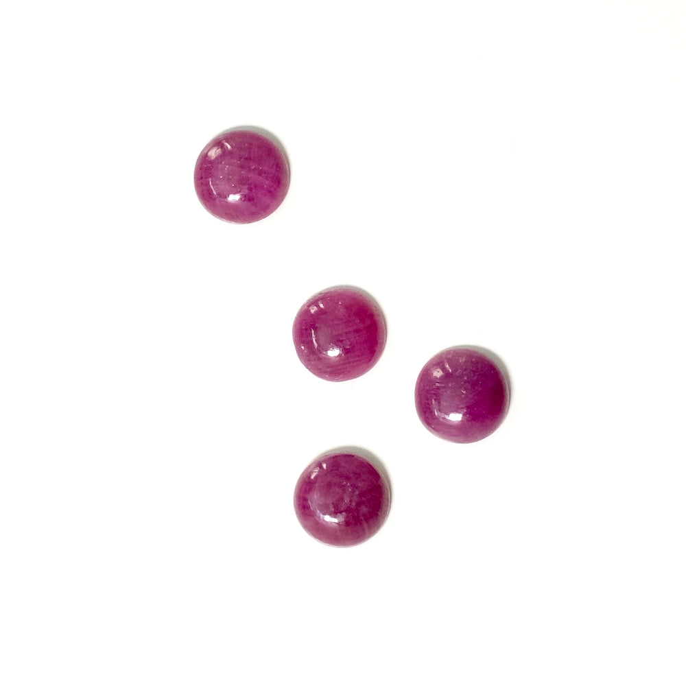 Cabochon pierre naturelle 8mm Rubis