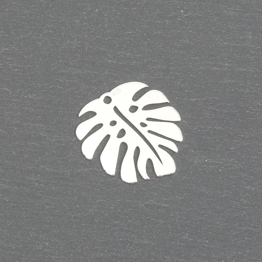 Pendentif Monstera en Argent 925